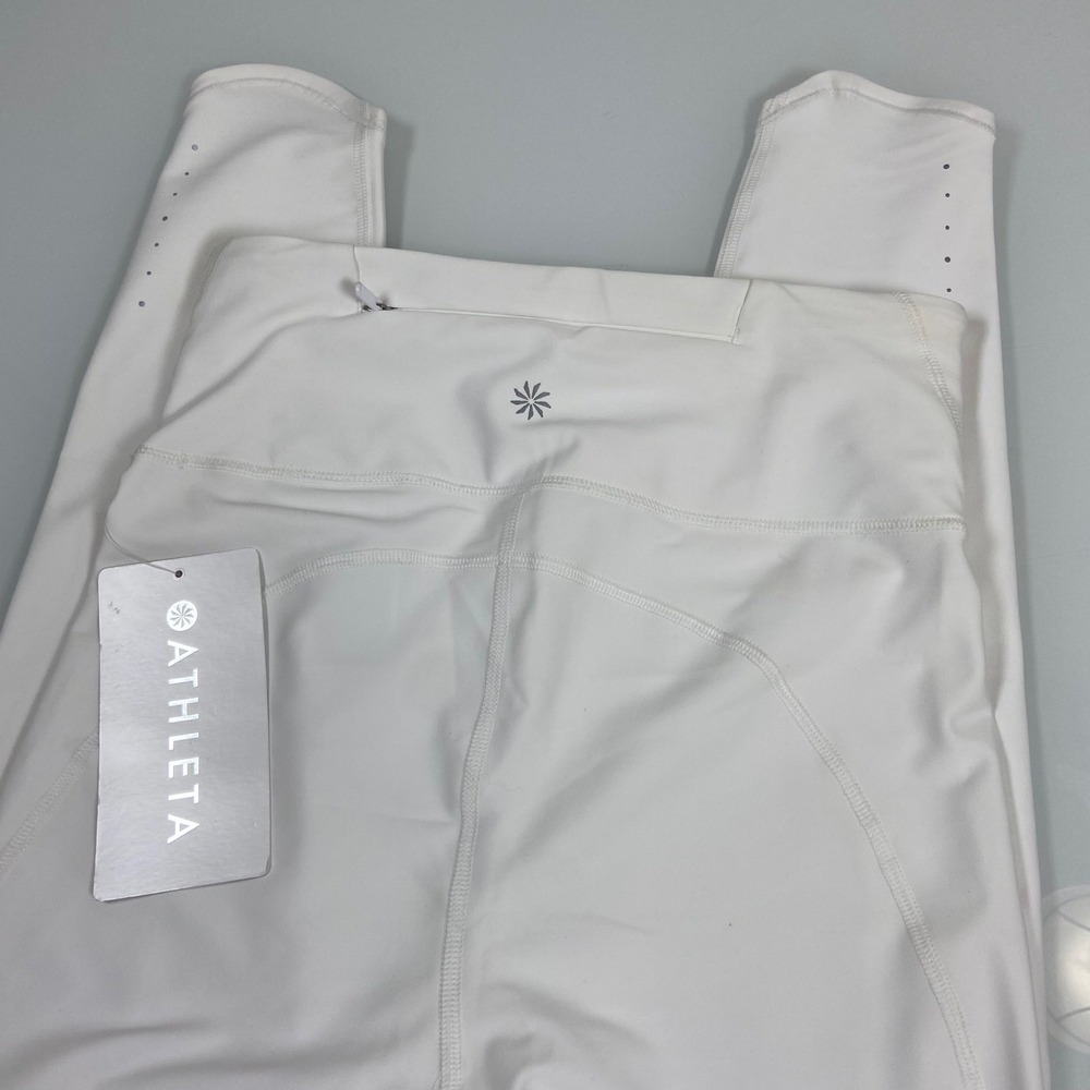 Athleta‎ Women XS White Pacesetter 7/8 Tight NEW High Rise PowerMove Leggings